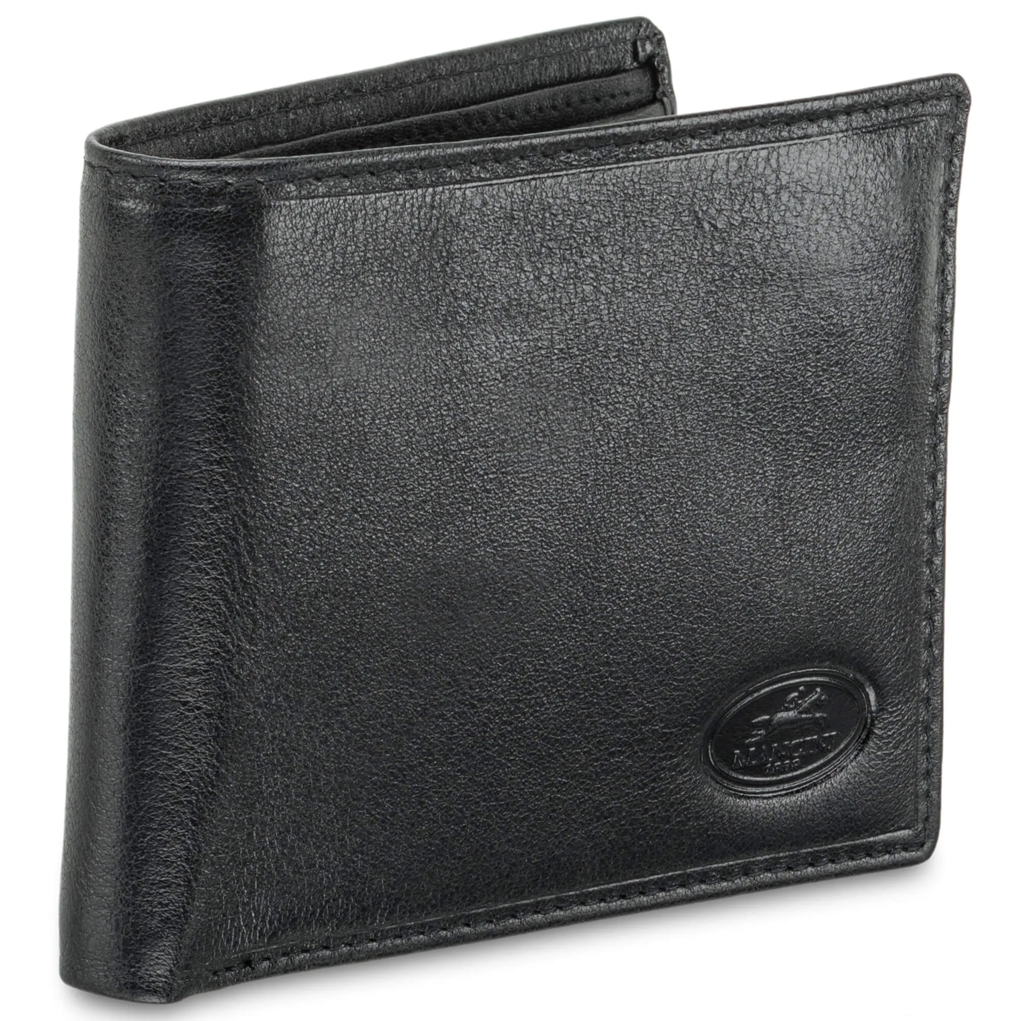Mancini EQUESTRIAN-2 Men's RFID Secure Center Wing Wallet with Coin Pocket
