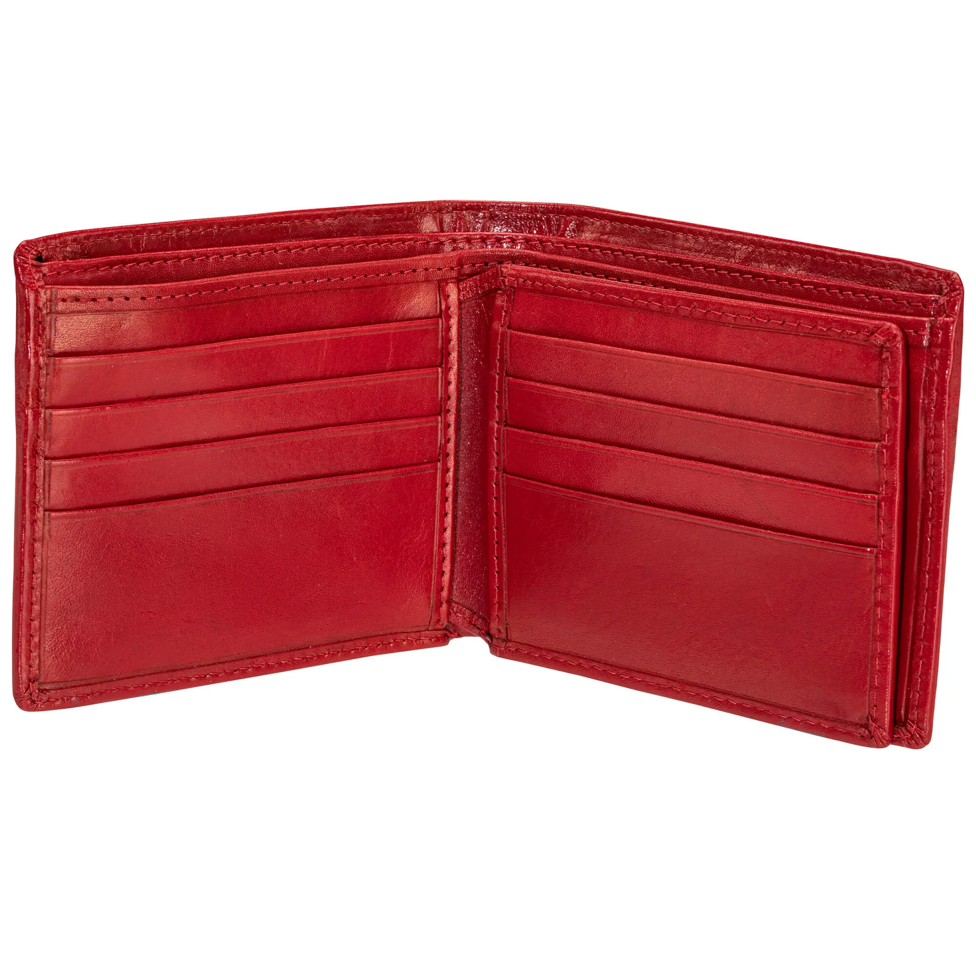 Mancini EQUESTRIAN-2 Men's RFID Secure Center Wing Wallet with Coin Pocket