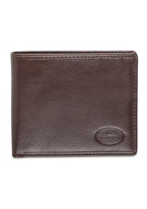 Mancini EQUESTRIAN-2 Men's RFID Secure Center Wing Wallet with Coin Pocket