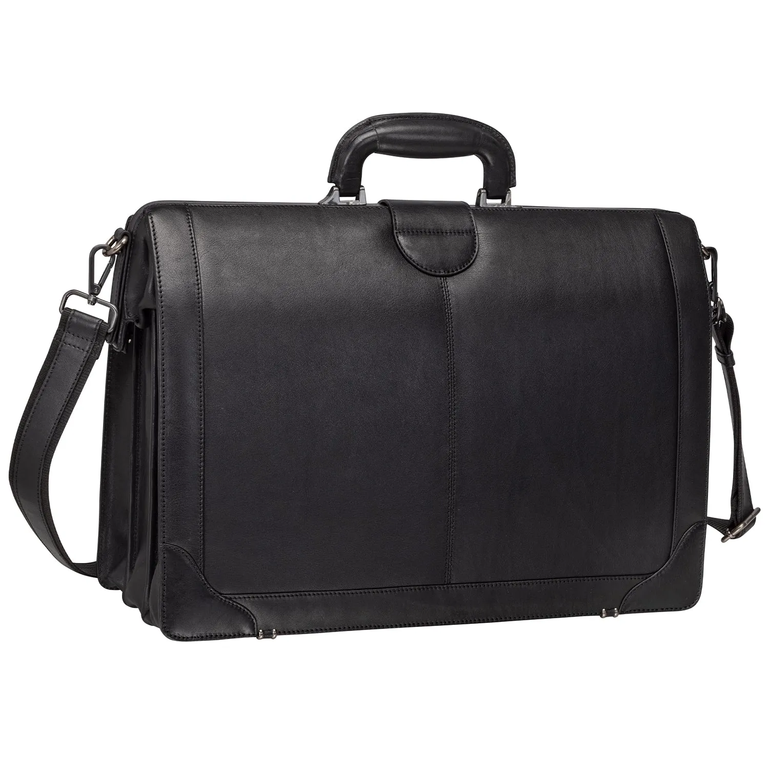 Mancini MILAN Luxurious Litigator Briefcase Pocket for 17.3” Laptop