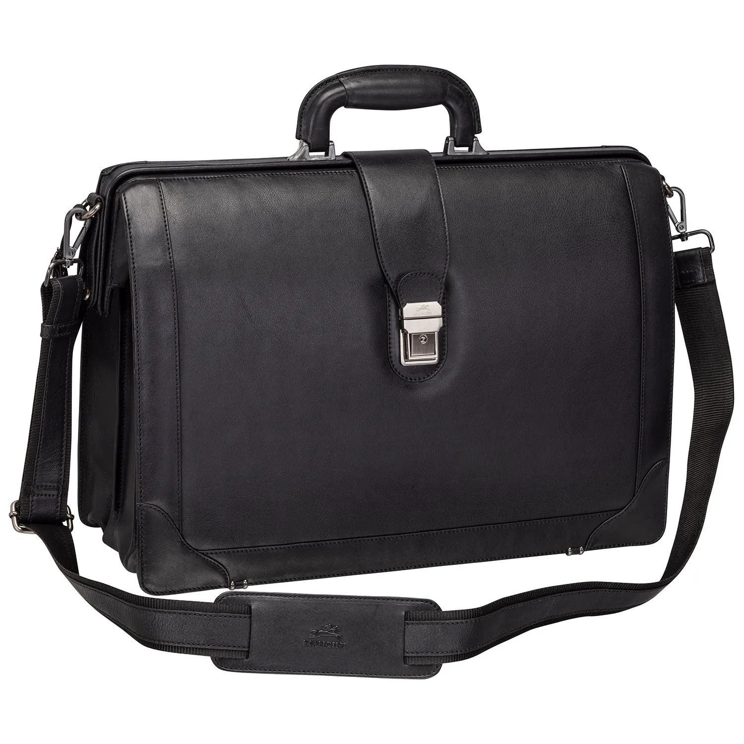 Mancini MILAN Luxurious Litigator Briefcase Pocket for 17.3” Laptop
