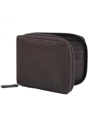 Mancini MONTERREY Men's Zippered Wallet With Removable Passcase