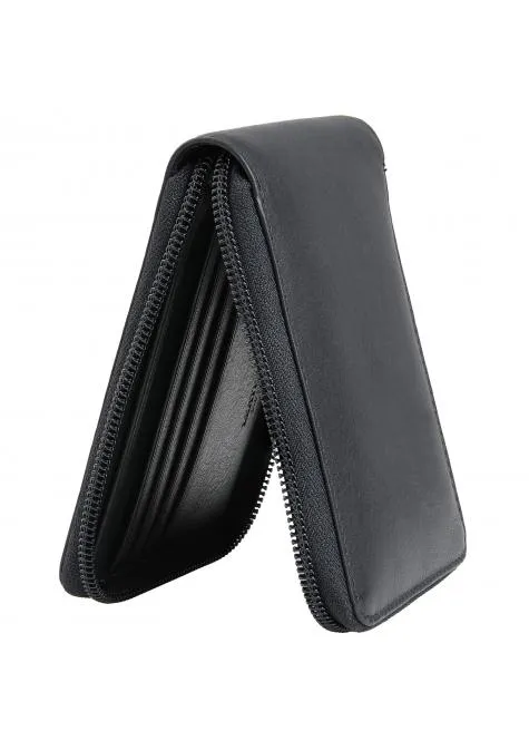 Mancini MONTERREY Men's Zippered Wallet With Removable Passcase