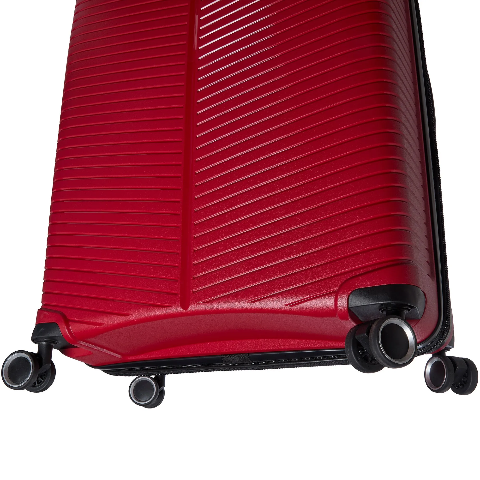 Mancini St. Lucia Collection Polypropylene Spinner Luggage 2-Piece Set (Carry-On & Large)