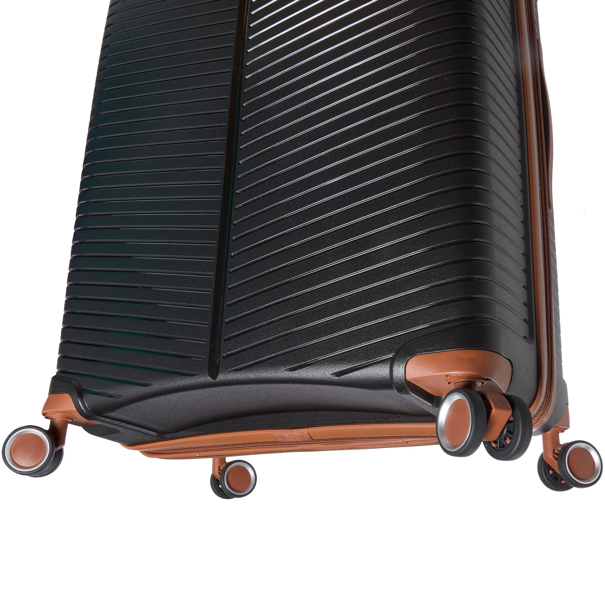 Mancini St. Lucia Collection Polypropylene Spinner Luggage 2-Piece Set (Carry-On & Large)