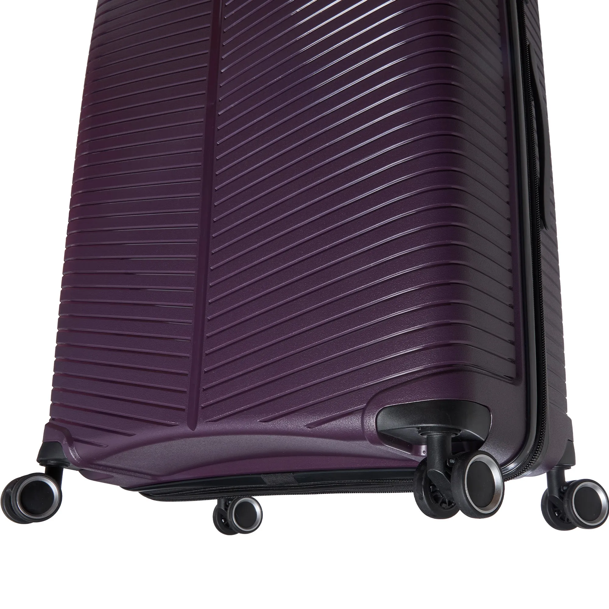 Mancini St. Lucia Collection Polypropylene Spinner Luggage 2-Piece Set (Carry-On & Large)