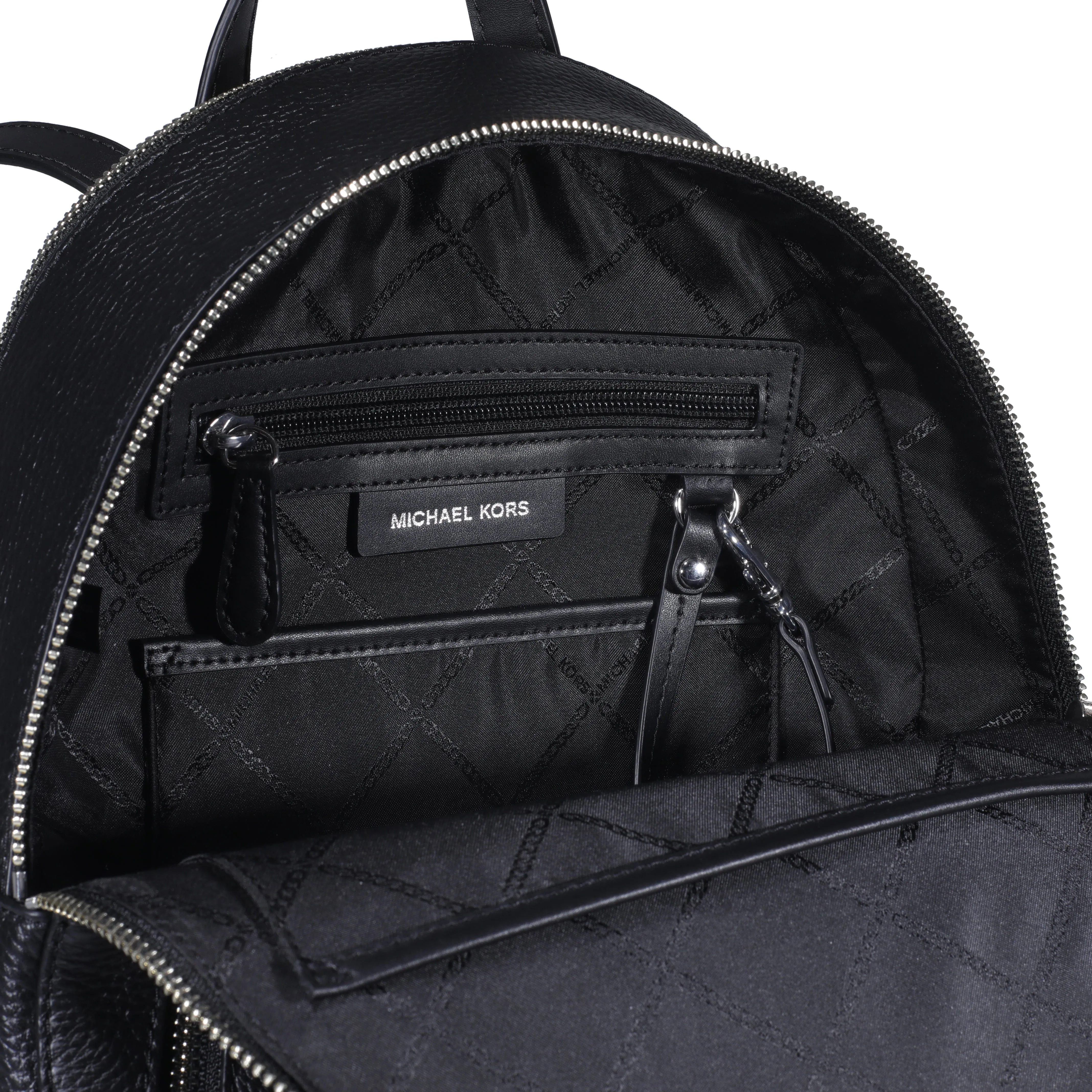 Michael Kors Logo Detailed Zip-Up Backpack