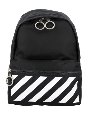 Off-White Binder Zip-Up Mini Backpack