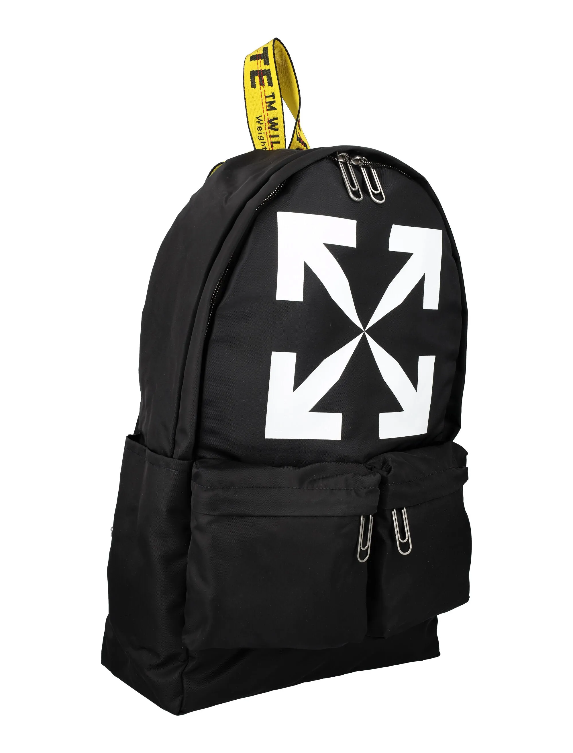 Off-White Logo Printed Zip-Up Backpack