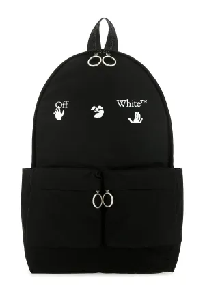 Off-White Logo Printed Zip-Up Backpack