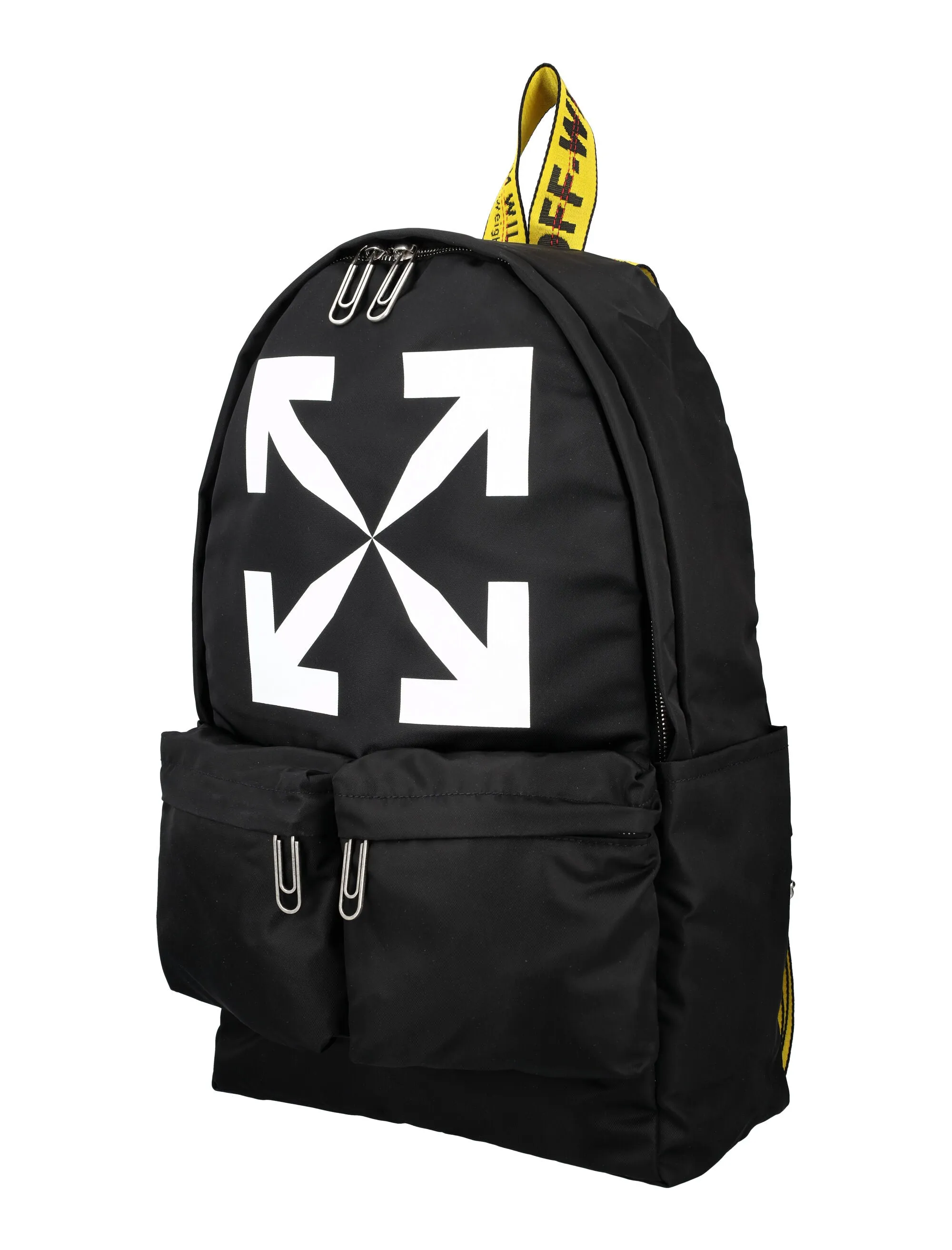 Off-White Logo Printed Zip-Up Backpack