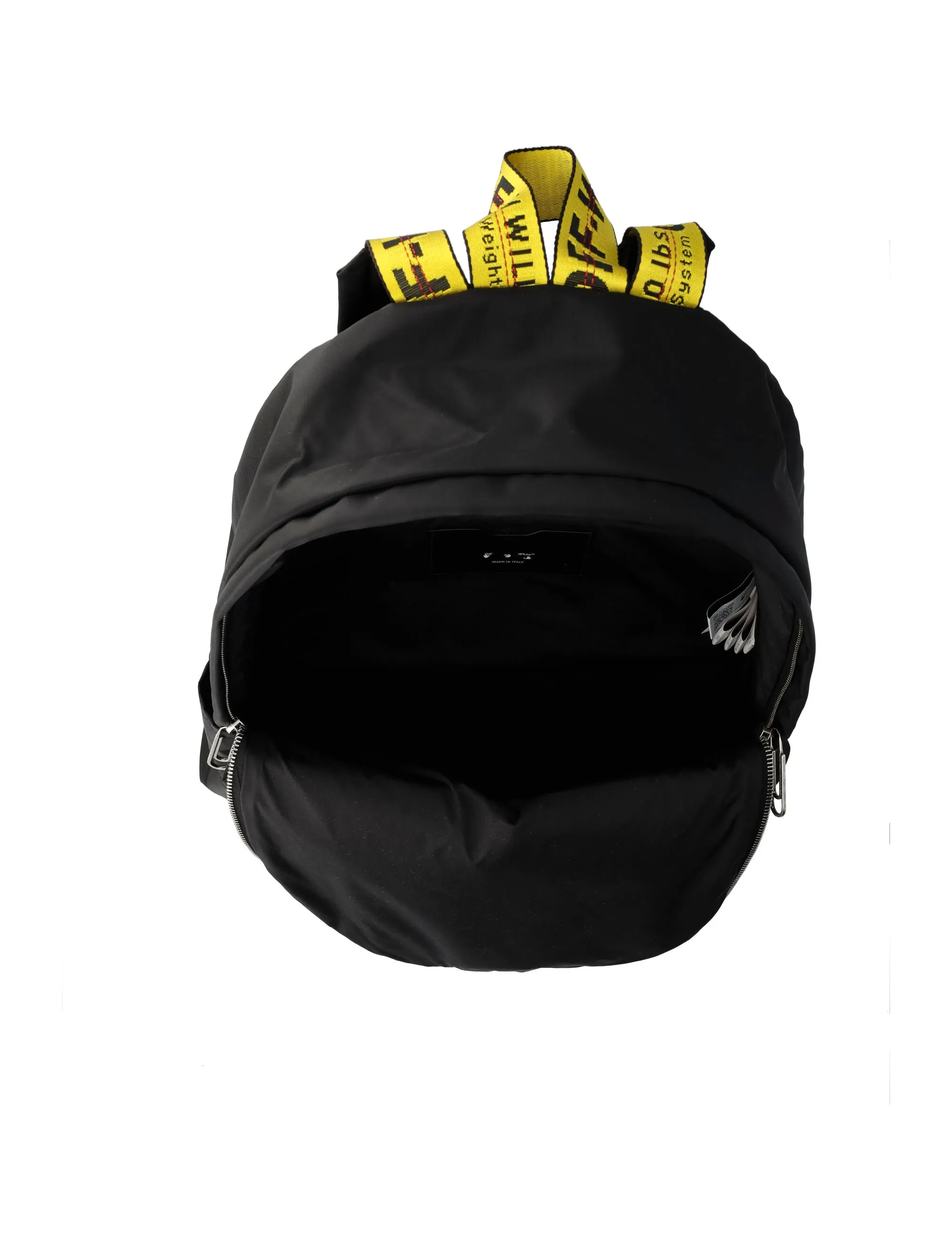 Off-White Logo Printed Zip-Up Backpack