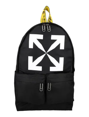 Off-White Logo Printed Zip-Up Backpack