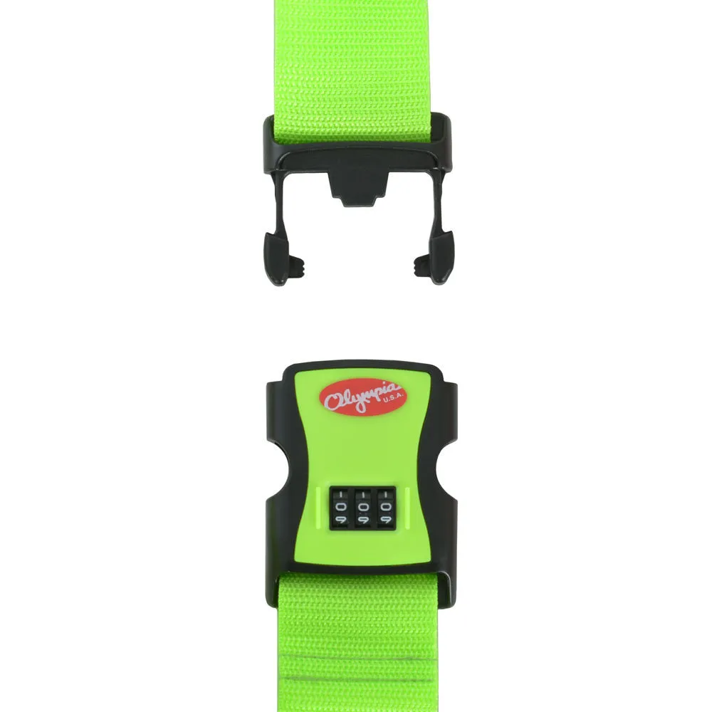 Olympia 3-Dial Luggage Strap with High Impact ABS Fasteners