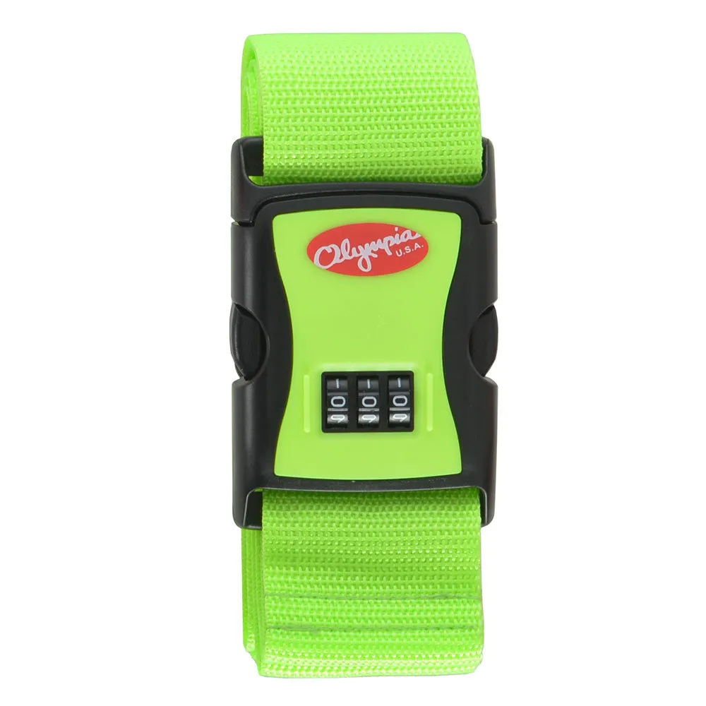 Olympia 3-Dial Luggage Strap with High Impact ABS Fasteners