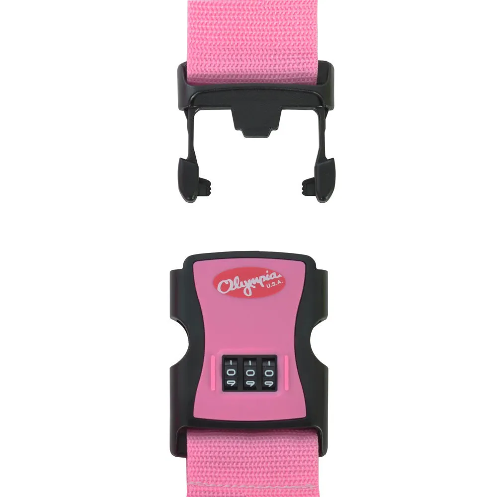 Olympia 3-Dial Luggage Strap with High Impact ABS Fasteners