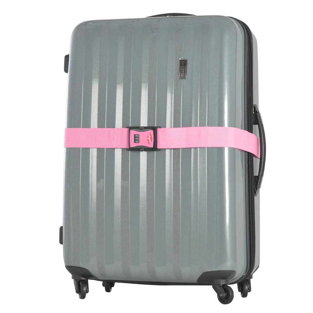 Olympia 3-Dial Luggage Strap with High Impact ABS Fasteners