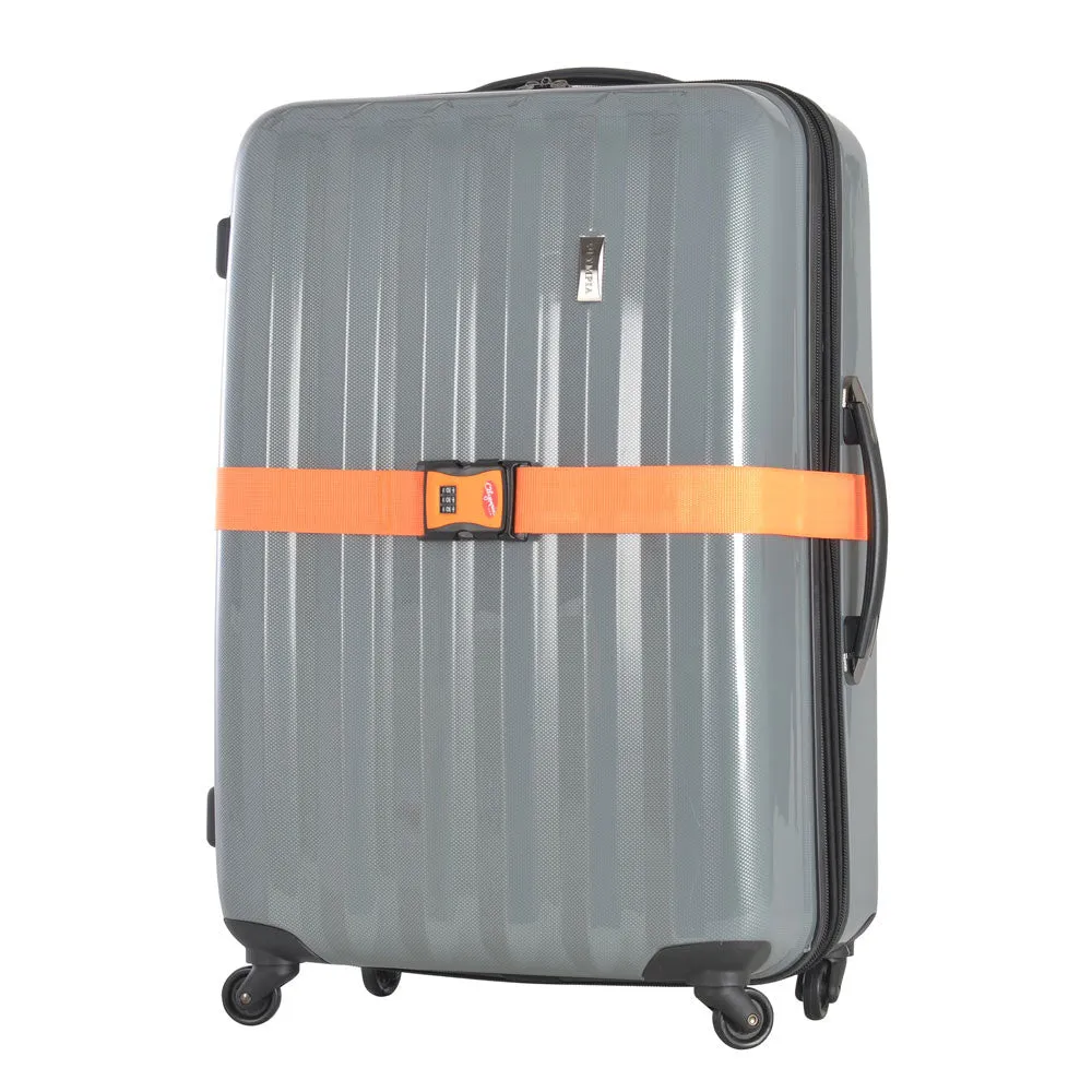 Olympia 3-Dial Luggage Strap with High Impact ABS Fasteners