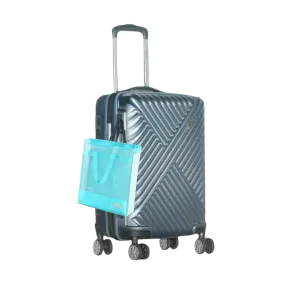 Olympia Matrix Carry-On and Multi-Purpose Tote Set (Blue)