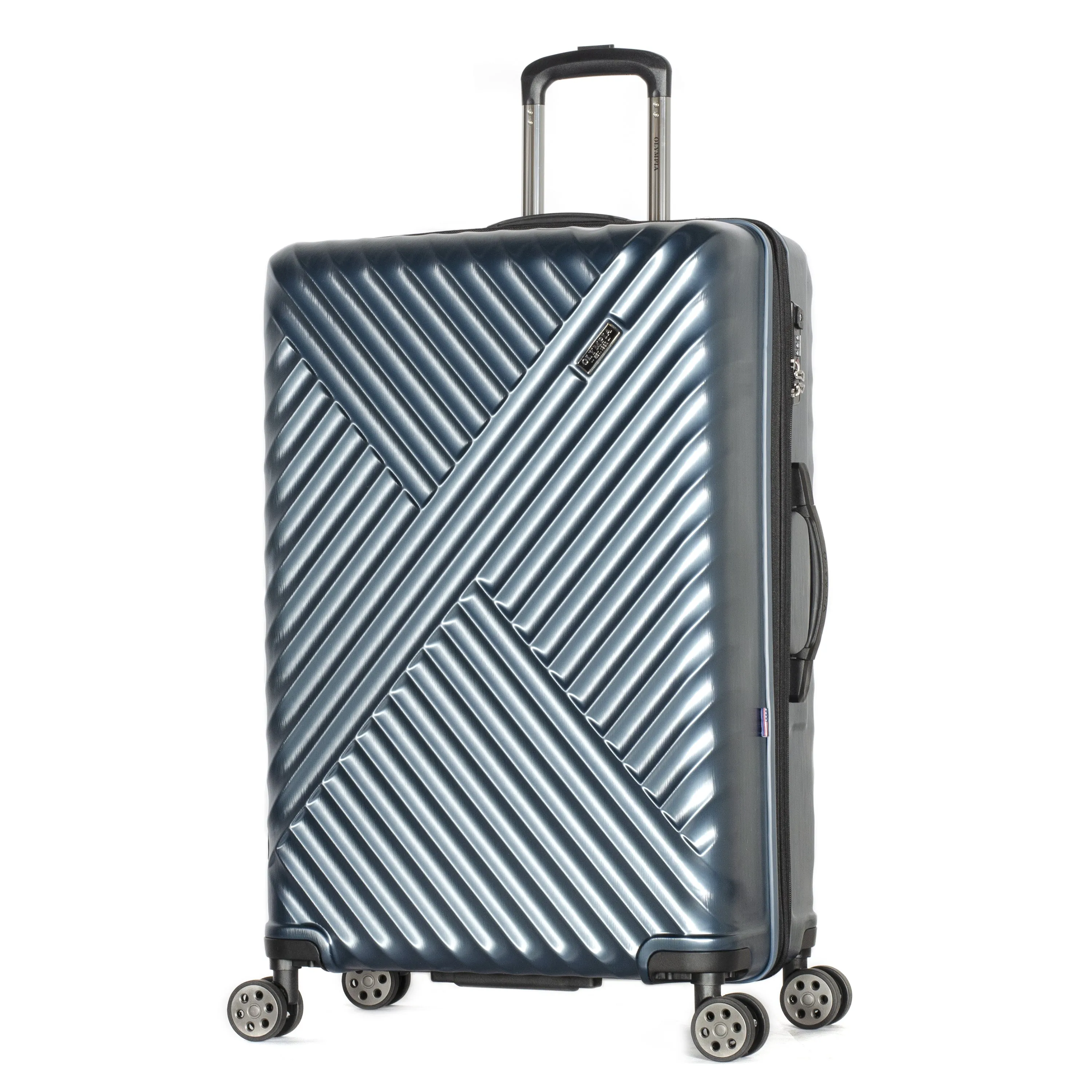 Olympia Matrix Carry-On and Multi-Purpose Tote Set (Blue)