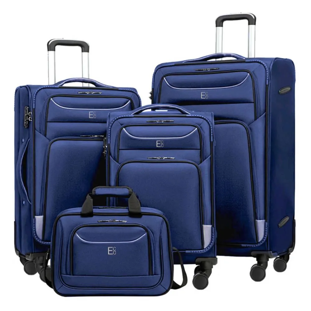 Pre-Order Monaco Softshell Luggage Set on 360° Spinner Wheels with TSA Lock