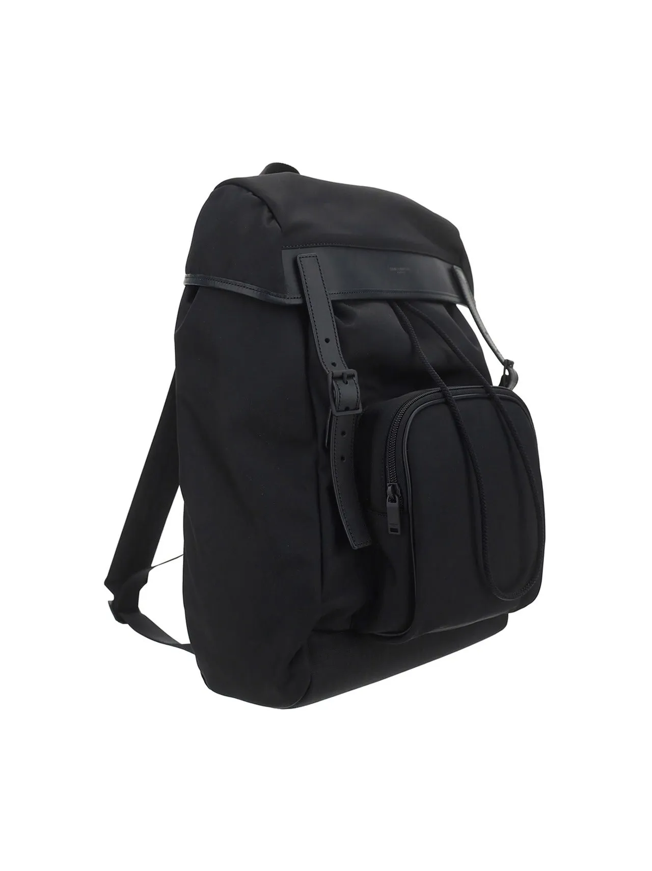 Saint Laurent City Flap Logo Printed Backpack