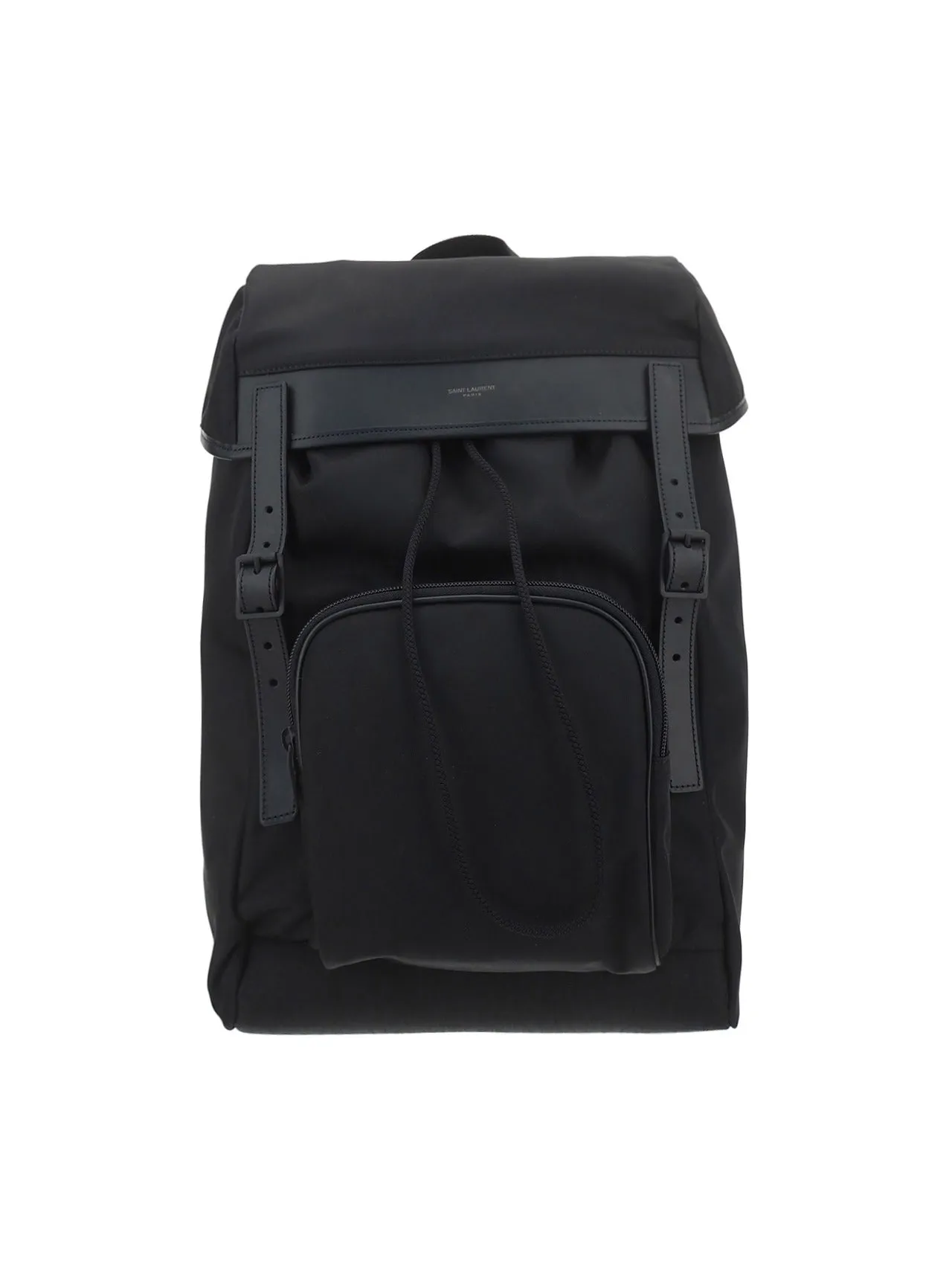 Saint Laurent City Flap Logo Printed Backpack