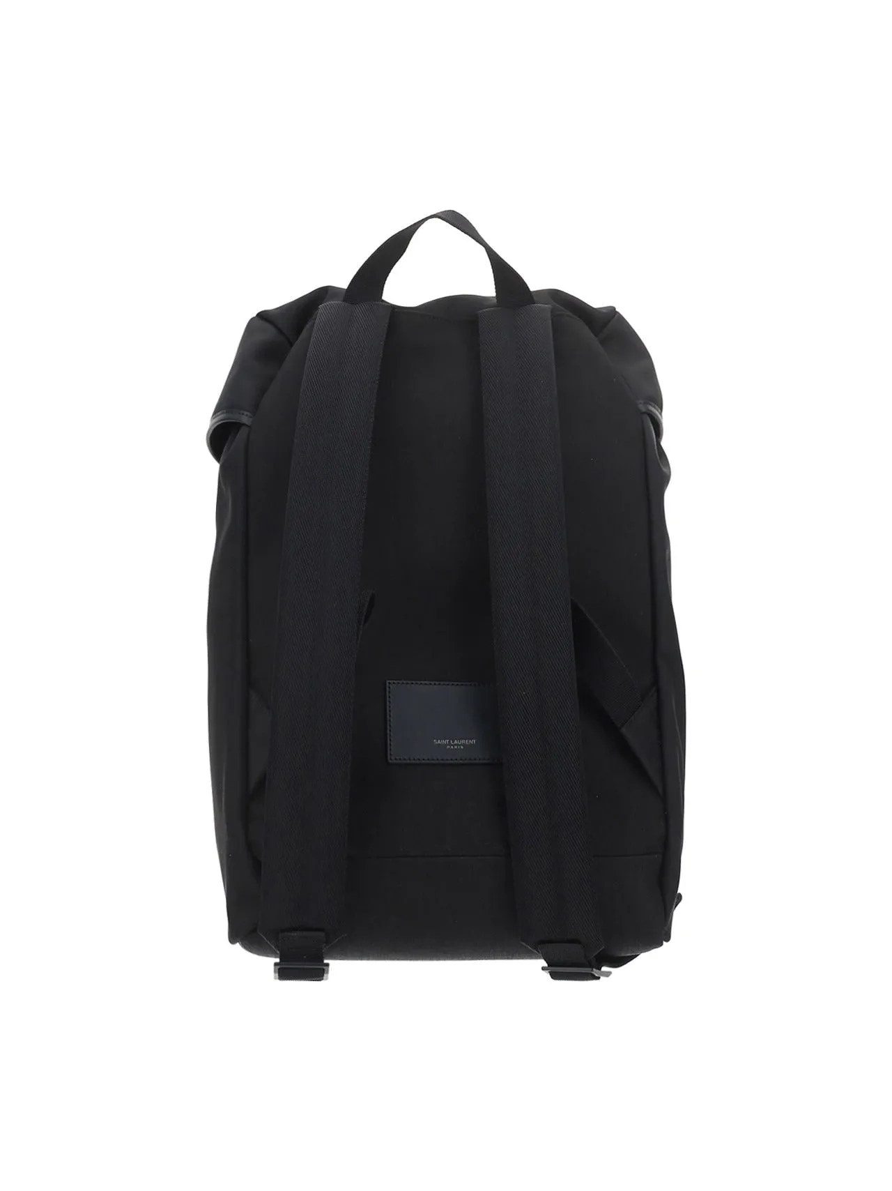 Saint Laurent City Flap Logo Printed Backpack