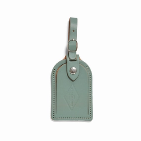 Sea Green Leather - Luggage Tag