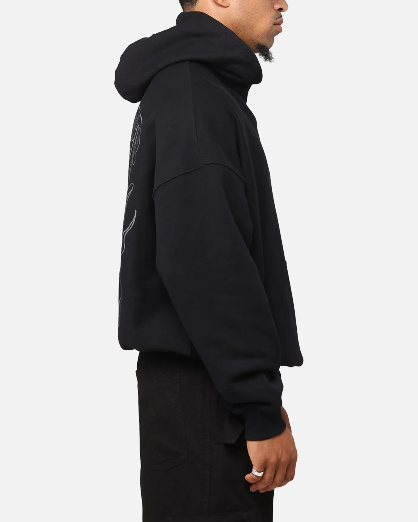 The Anti Order Akuma Boxy Hoodie Black/Grey