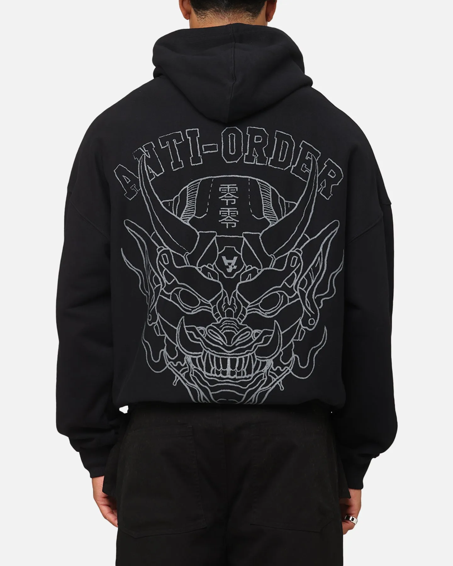The Anti Order Akuma Boxy Hoodie Black/Grey