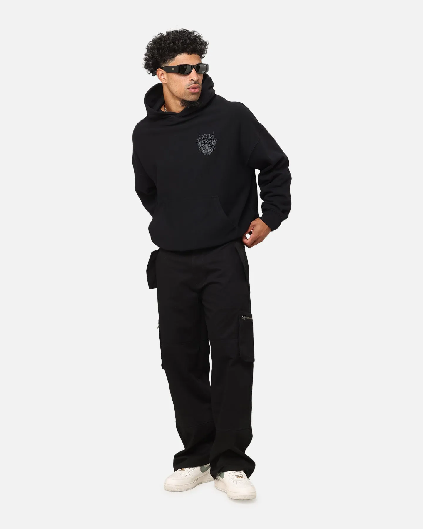 The Anti Order Akuma Boxy Hoodie Black/Grey
