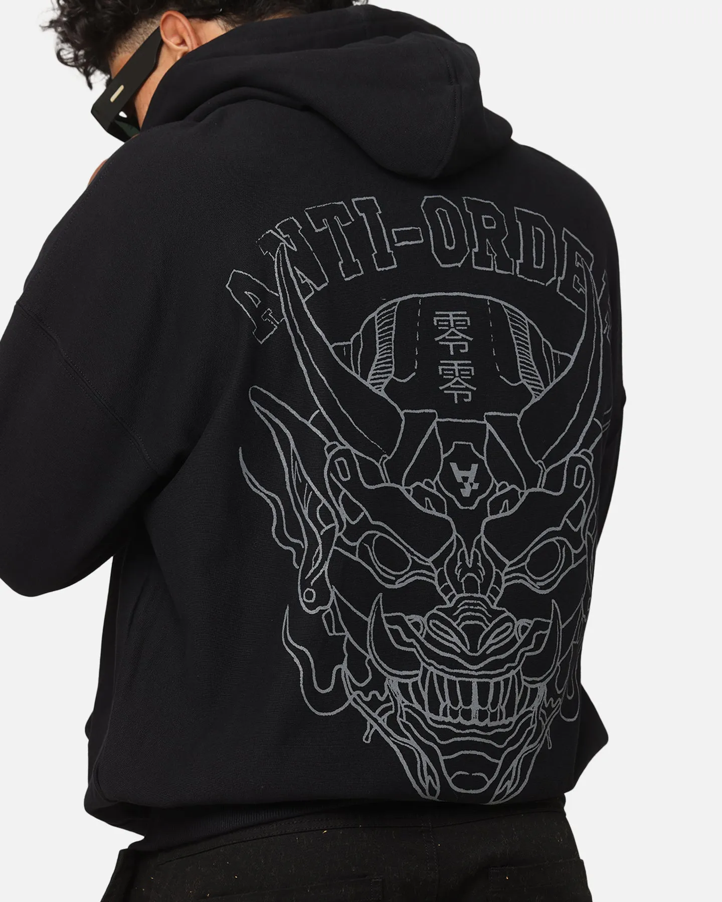 The Anti Order Akuma Boxy Hoodie Black/Grey
