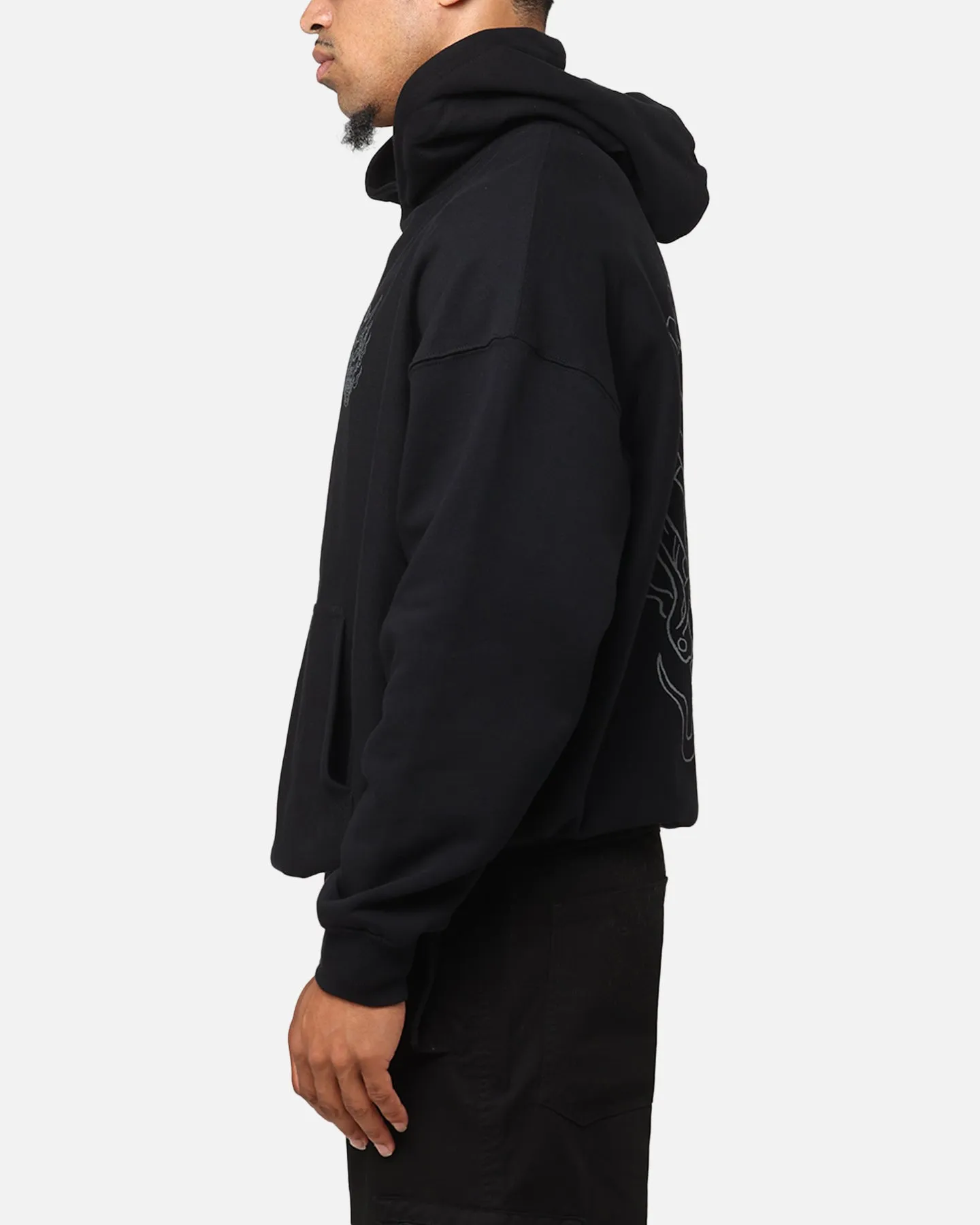 The Anti Order Akuma Boxy Hoodie Black/Grey