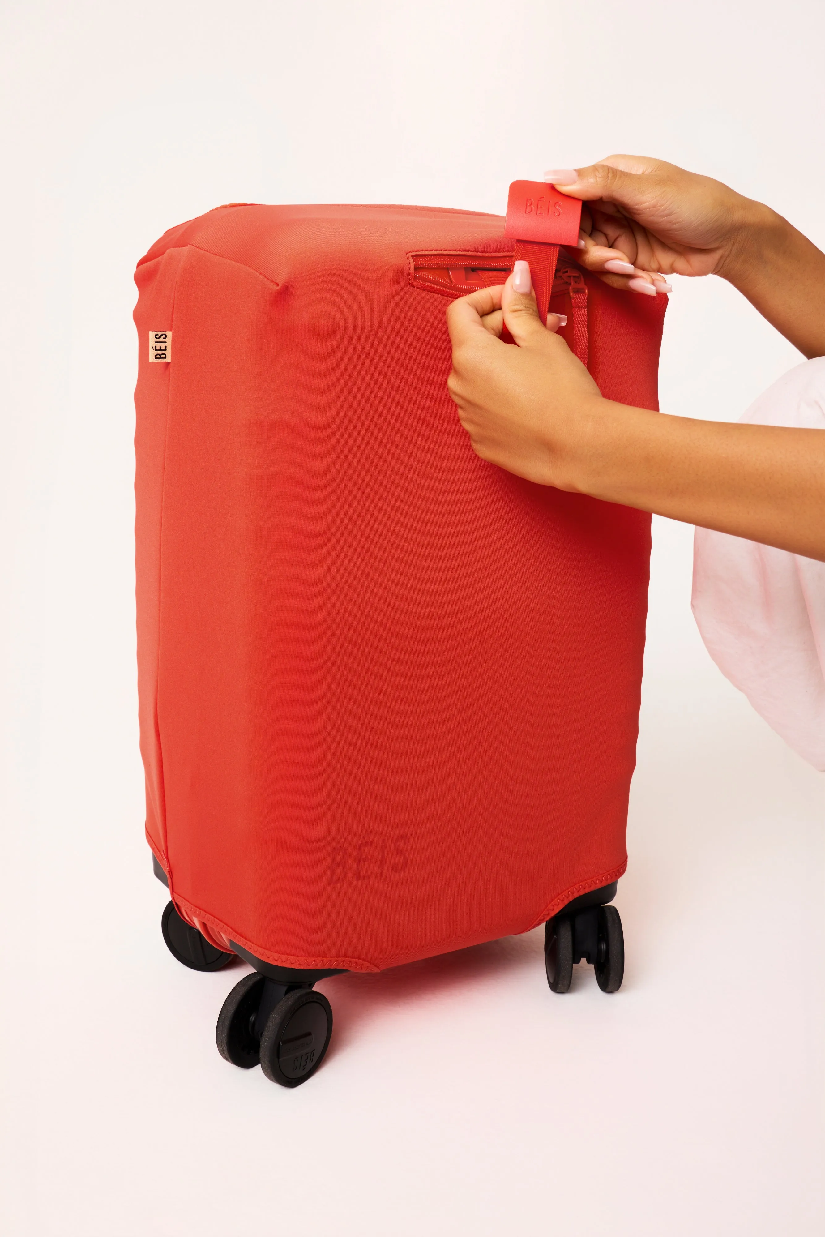 The Small Carry-On Luggage Cover in Flame