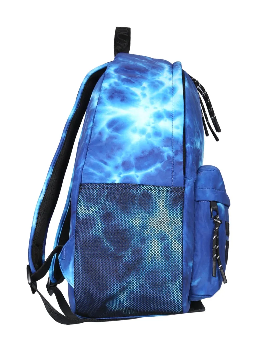 Versace Jeans Couture Tie-Dye Logo Detailed Backpack
