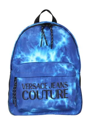 Versace Jeans Couture Tie-Dye Logo Detailed Backpack